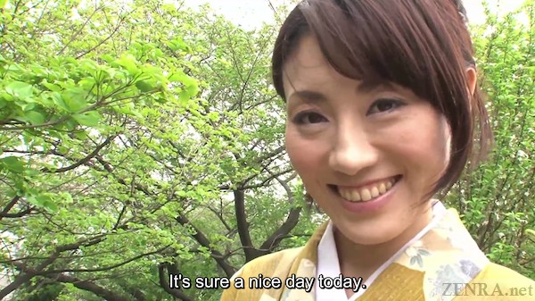 Zenra Subtitled Jav On Twitter She May Nail The Beauty In Kimono Look But Aoi Kasahara Is