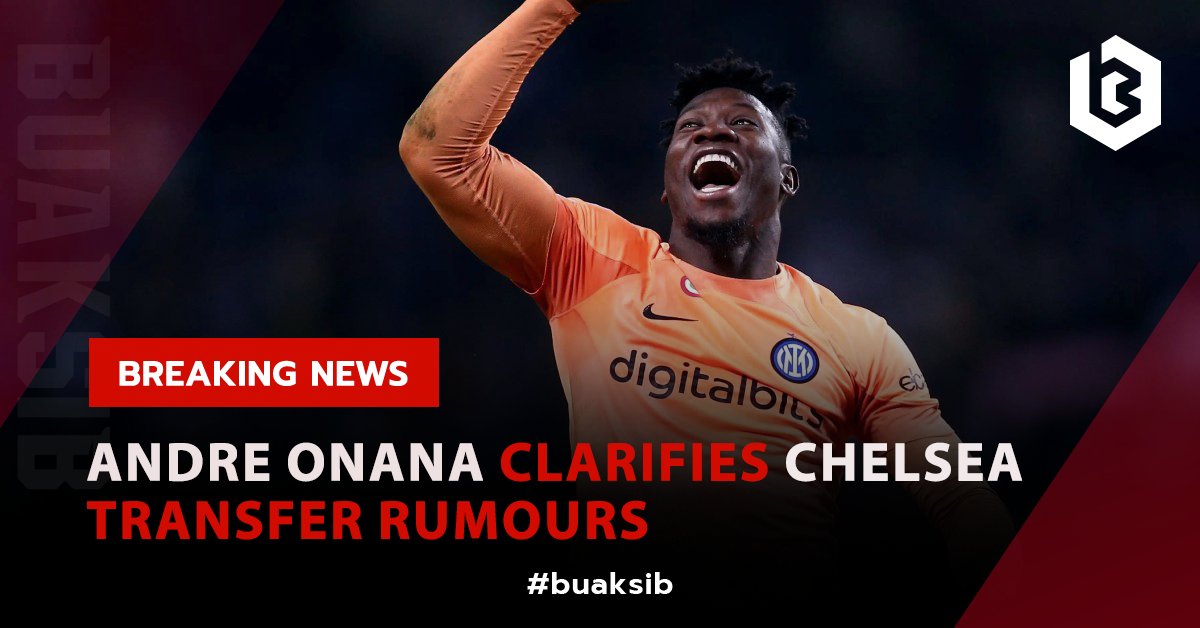 buaksib's tweet photo. Andre Onana has shared his perspective on the ongoing transfer speculations, which often associate the Inter goalkeeper with a potential move to Chelsea.
#AndreOnana #Inter #SerieA #Chelsea #PremierLeague https://t.co/X5UVmk8uo7