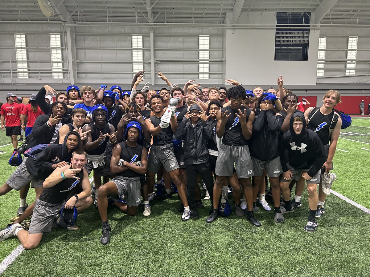 This Flashes squad won the 7on7 Tournament at Ball State today! Proud of these guys for playing together all day!  #WeAreFlashes #ChargeUp⚡️