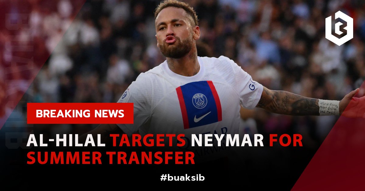 buaksib's tweet photo. Reports suggest that Al-Hilal, following their unsuccessful attempts to acquire Lionel Messi, have now initiated discussions with Neymar's representatives for a possible summer transfer.
#Neymar #LionelMessi #PSG #Ligue1 #AlHIlal #SaudiProLeague #SaudiArabia https://t.co/rMWxaVEwuh
