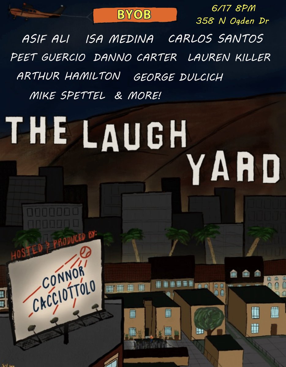 TheLaughYardLA's tweet photo. We are back!! Next Saturday 6/17 👀 https://t.co/ORlUPMB4gA