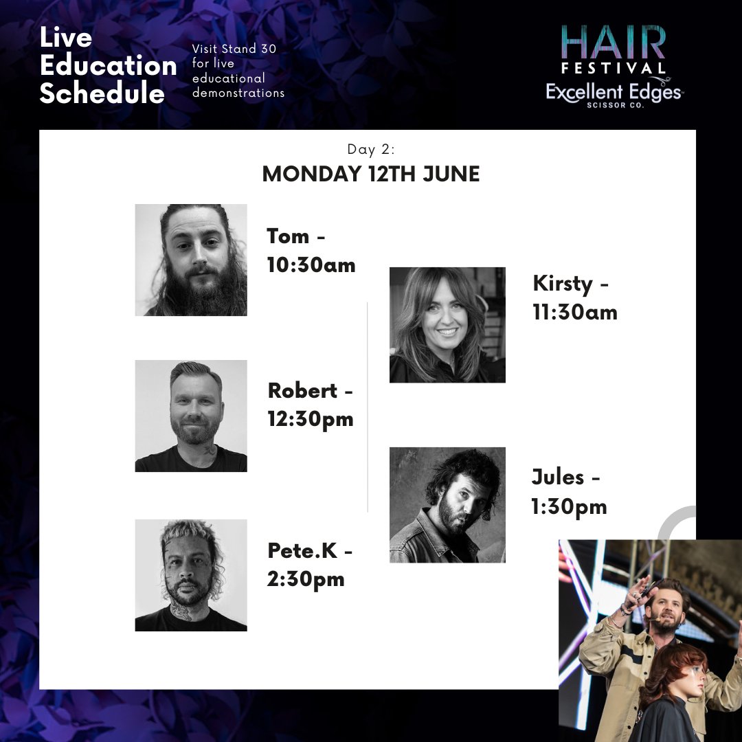 excellentedges's tweet photo. Day 2 is underway, We have more live education today, don't miss out!
Come to Hair Festival today! 💇 https://t.co/Wd8f9xFKpl