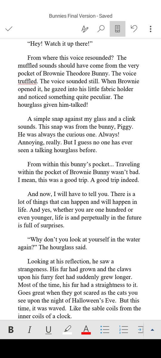 Sneak peek!

Within the Forest of The Frightened, anything can happen. Happened it did! There happens to be a talking hour glass. The bunnies are running out of time

I added a chapter in the book.

#writing #novel #writinglife #amwriting #iamediting #bunnies #bunny #hourglass