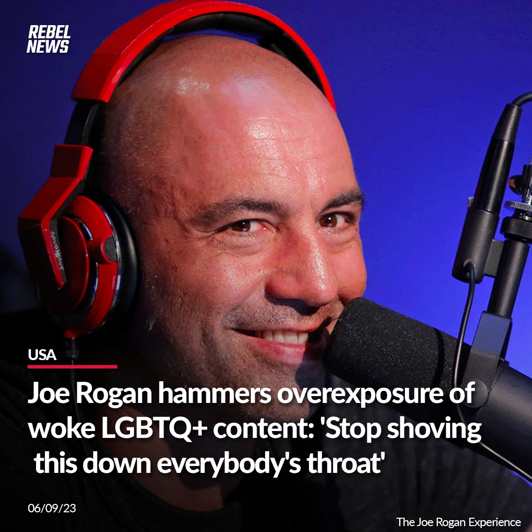 Podcast host Joe Rogan succinctly captured the sentiment of many Americans regarding the omnipresence of LGBTQ+ representation in their daily lives.

MORE: rebelne.ws/3MYDQf8
