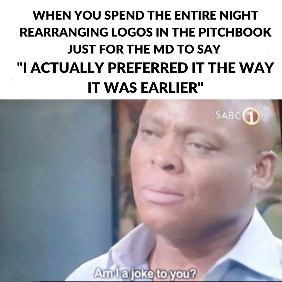 WallStreetOasis's tweet photo. ๐
#investmentbanking #memes #ibmemes #financememes https://t.co/14yPCg7tNt