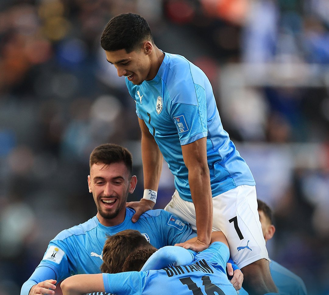 The next time they tell you that the state of Israel is apartheid, tell them that the top scorer of Israel's youth team at the U20 World Cup where they achieved a historic bronze medal is... an Israeli Arab.
Congratulations to Anan Halaili the champion!
Congratulations to the