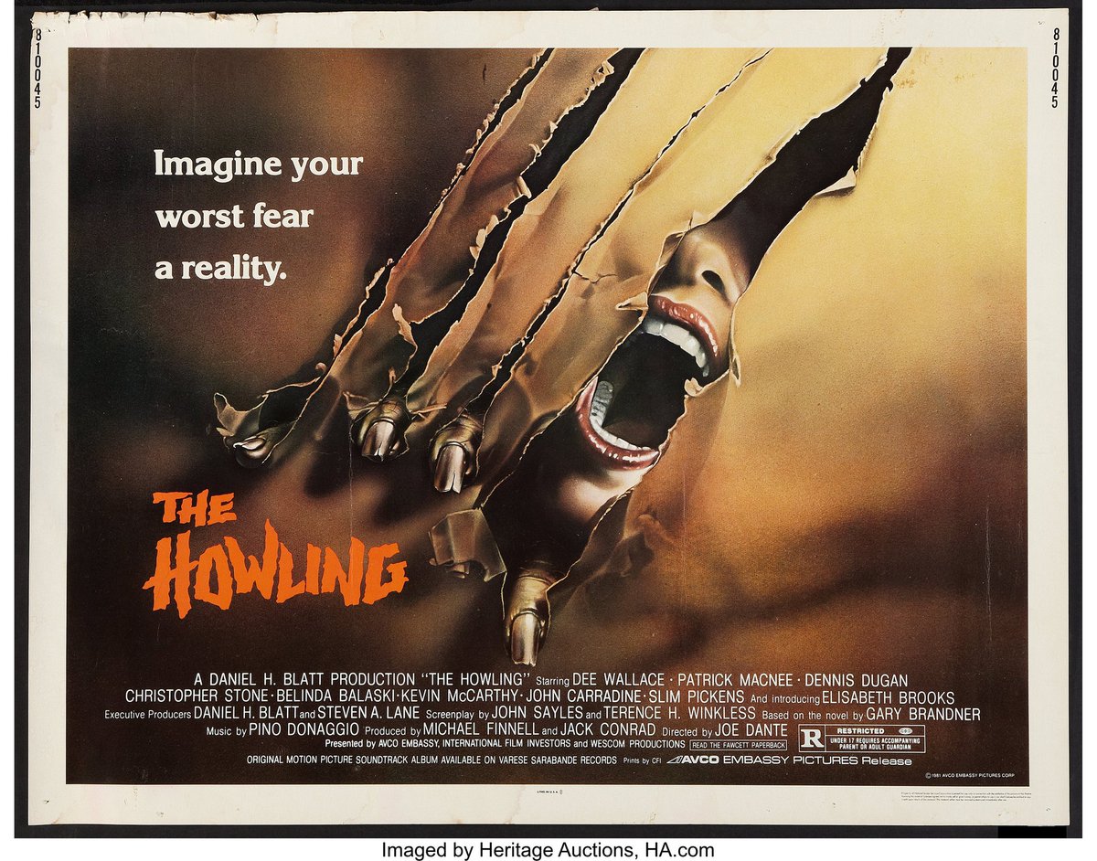 #FirstTime watching The Howling 1981 starring Dee Wallace, Patrick Macnee, Dennis Dugan, and Robert Picardo #Shudder #TheHowling #80smovies #80snostalgia #80sHorror #80sWerewolves #HorrorCommunity #Horror365Challenge #HorrorFam #Werewolf