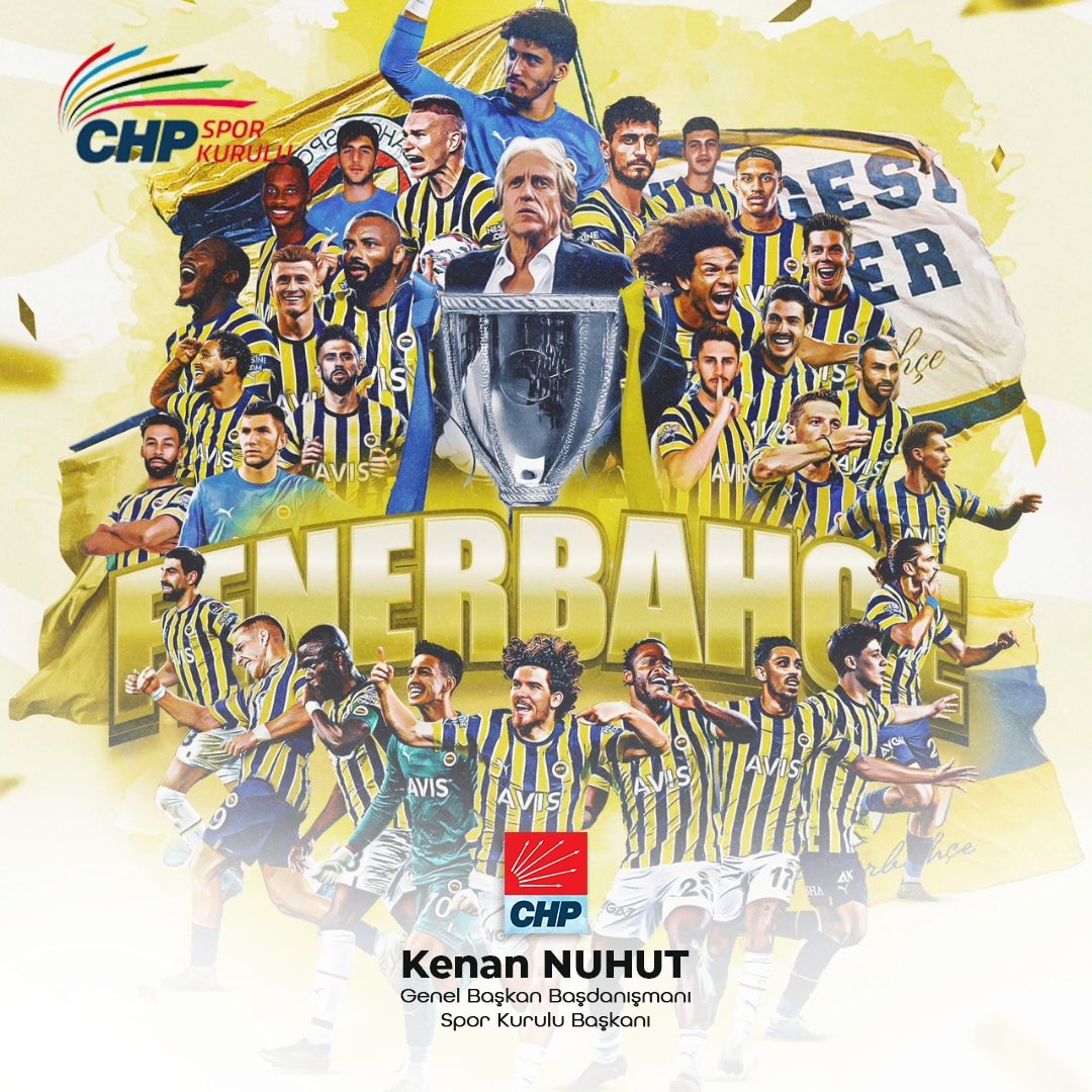 Ziraat Türkiye Kupası Final maçını kazanarak kupayı müzesine götüren Fenerbahçe’yi kutluyor, Avrupa’da başarılar diliyorum.