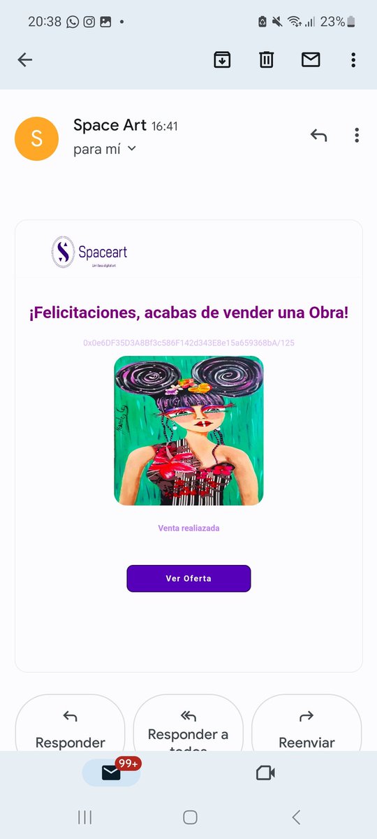 mercedescasart's tweet photo. Acabo de vender una obra en @Spacesartnft  muy emocionada con el resultado.. con este equipo tan fuerte...gracias amigos .. ❤️❤️❤️ https://t.co/5a0YmehzMK