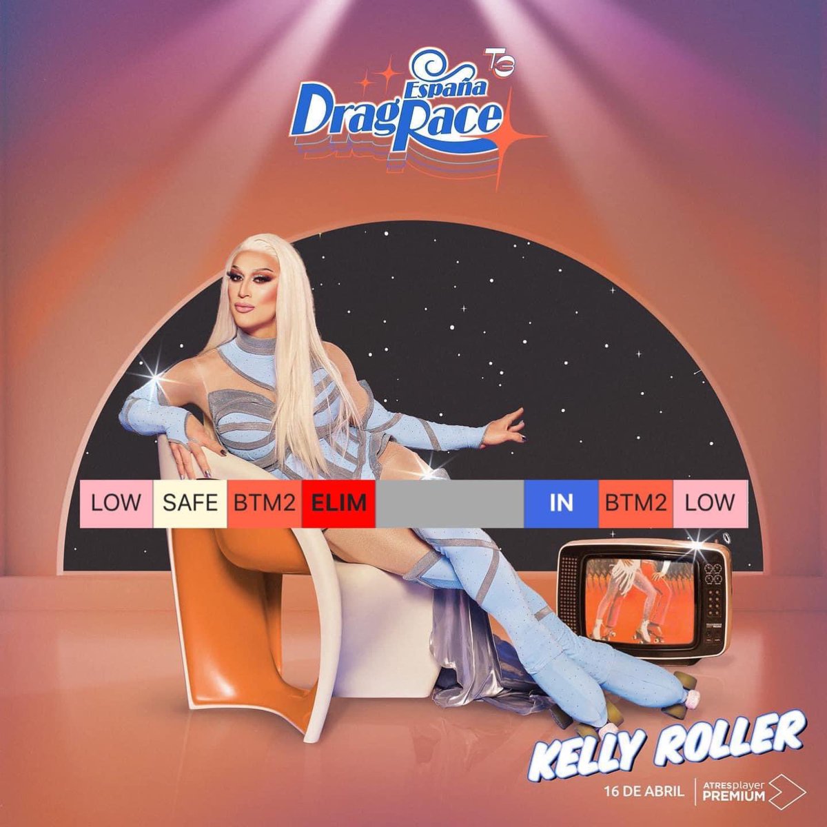 's tweet image. You can make it to the finale like this when you are the host's friend #DragRaceEs