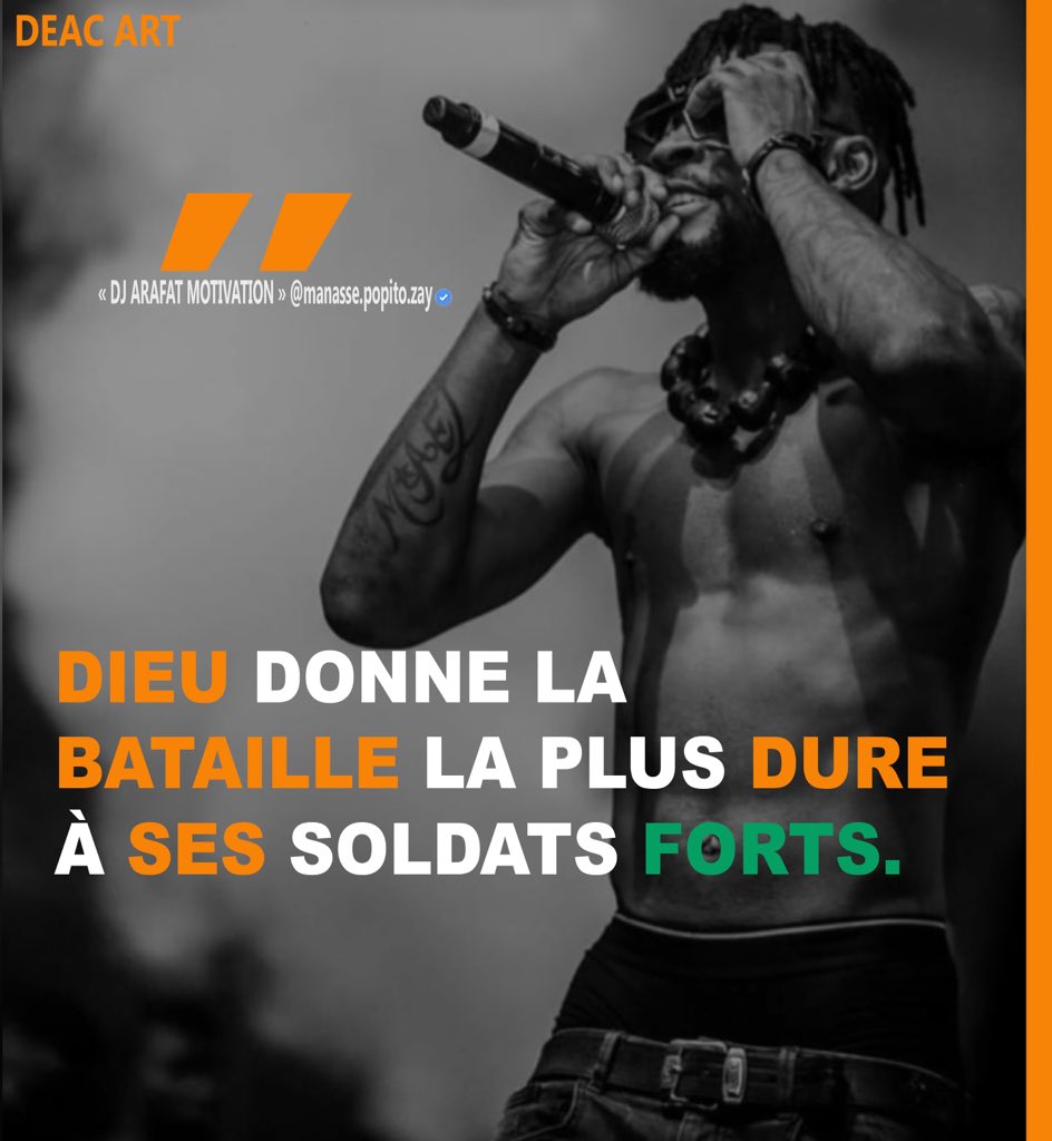 YoroMotivation's tweet photo. 💢 Aime ♥️ et partage 🚀 ce post avec tes amis(e)s
• Abonne toi pour plus de motivation et inspiration quotidienne @dj.arafat.motivation 💪🏿
• By @manasse.popito.zay
#djarafat #abidjan🇨🇮 #coupedecale #trapdecale #ivoirien #ivoirienne #ivoirianfood #ivoire #rapivoire https://t.co/woSFadwSSW