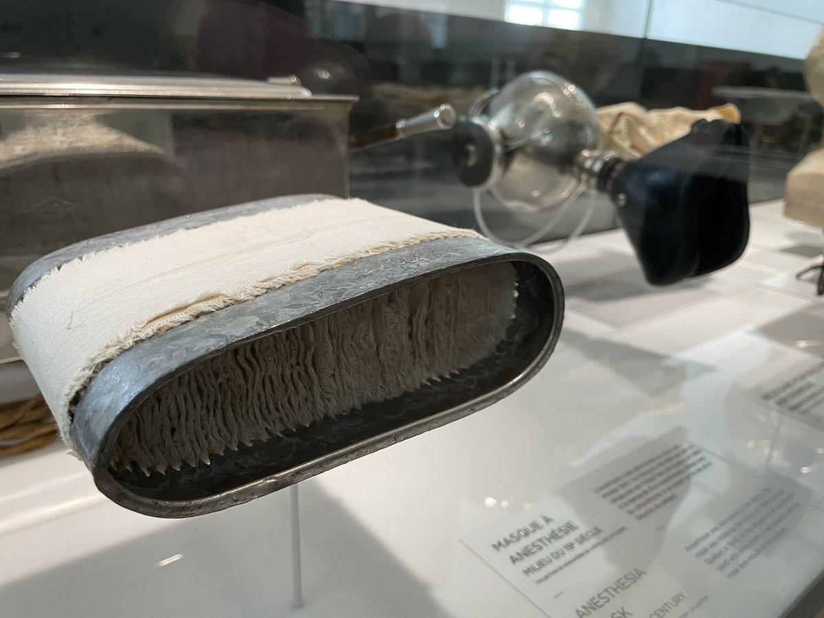 garrettsbarry's tweet image. Amazing history of medicine and @CAS_History at Le Musée du Monastère des Augustines

The first designed-in-Canada chloroform vaporizer and anesthesia inhaler by the Augustine sisters in 1848, only two years after Oct 16, 1846

A must-see during #CASAM2023!