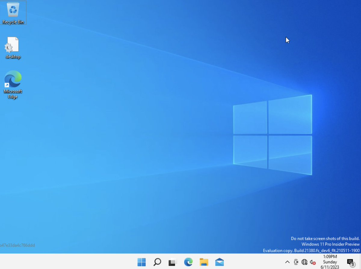 hackerfantastic's tweet image. Windows 11 desktop (Firesteel) leak from June 2021 which will run under a VM/hypervisor without TPM requirements (yay!). &quot;Do not take screenshots of this build&quot; feels like a challenge. betawiki.net/wiki/Windows_1…