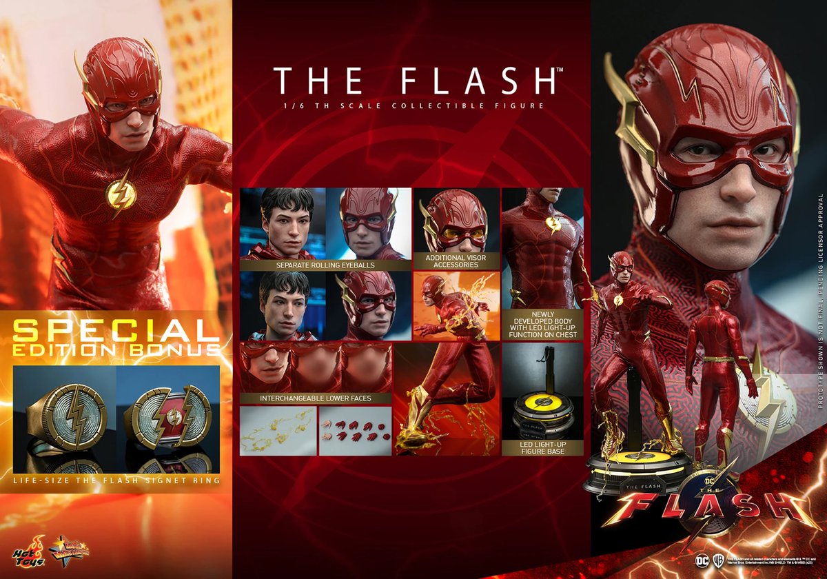 #preorder from @collectsideshow is #BarryAllen from #TheFlash by @hottoysofficial #scarletspeedster #EzraMiller #hottoys #onesixthscale #onesixth #flashpoint @dccomics #dc #dccomics #sideshowcollectibles 
both the #SpecialEdition & #CollectorsEdition $290 USD & ships Jul-Dec 2024