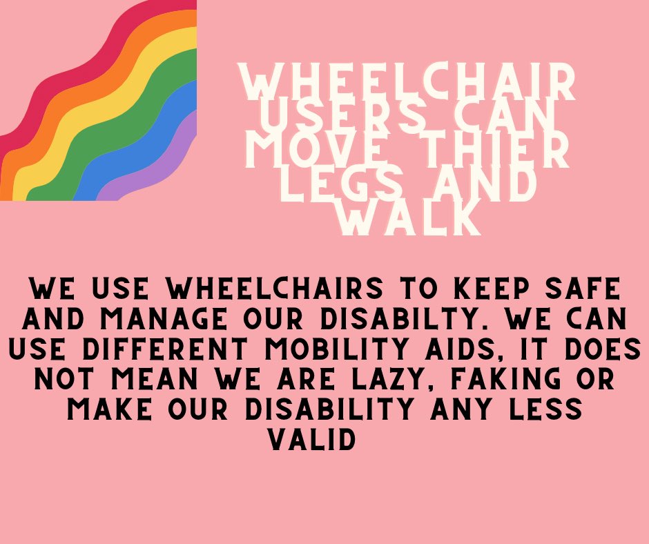 Today is #ambulatorywheelchairuserday 
Yes ambulatory wheelchair users do exist, you can still stand and walk if use a wheelchair. Is does not mean we are faking or make disability any less valid. We will continue to be seen and heard #DisabilityTwitter #wheelchair