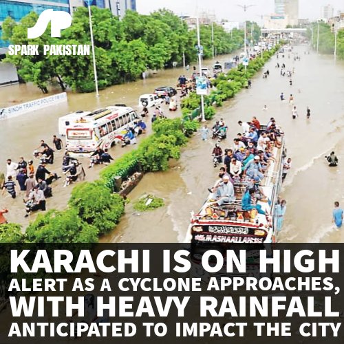 A #cyclone approaching #karachi is expected to bring heavy rainfall..... 
More: 
sparkpakistan.online/2023/06/a-cycl…