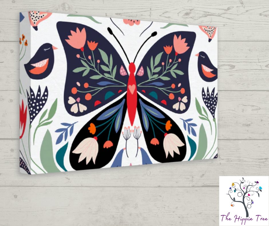 ?? Add a touch of elegance and a burst of springtime charm to your home d�cor. ?? Don't miss out on this enchanting piece that captures the essence of the season. ?? #SpringVibes #ButterflyArt #HomeDecor #NatureInspired #CanvasPrint