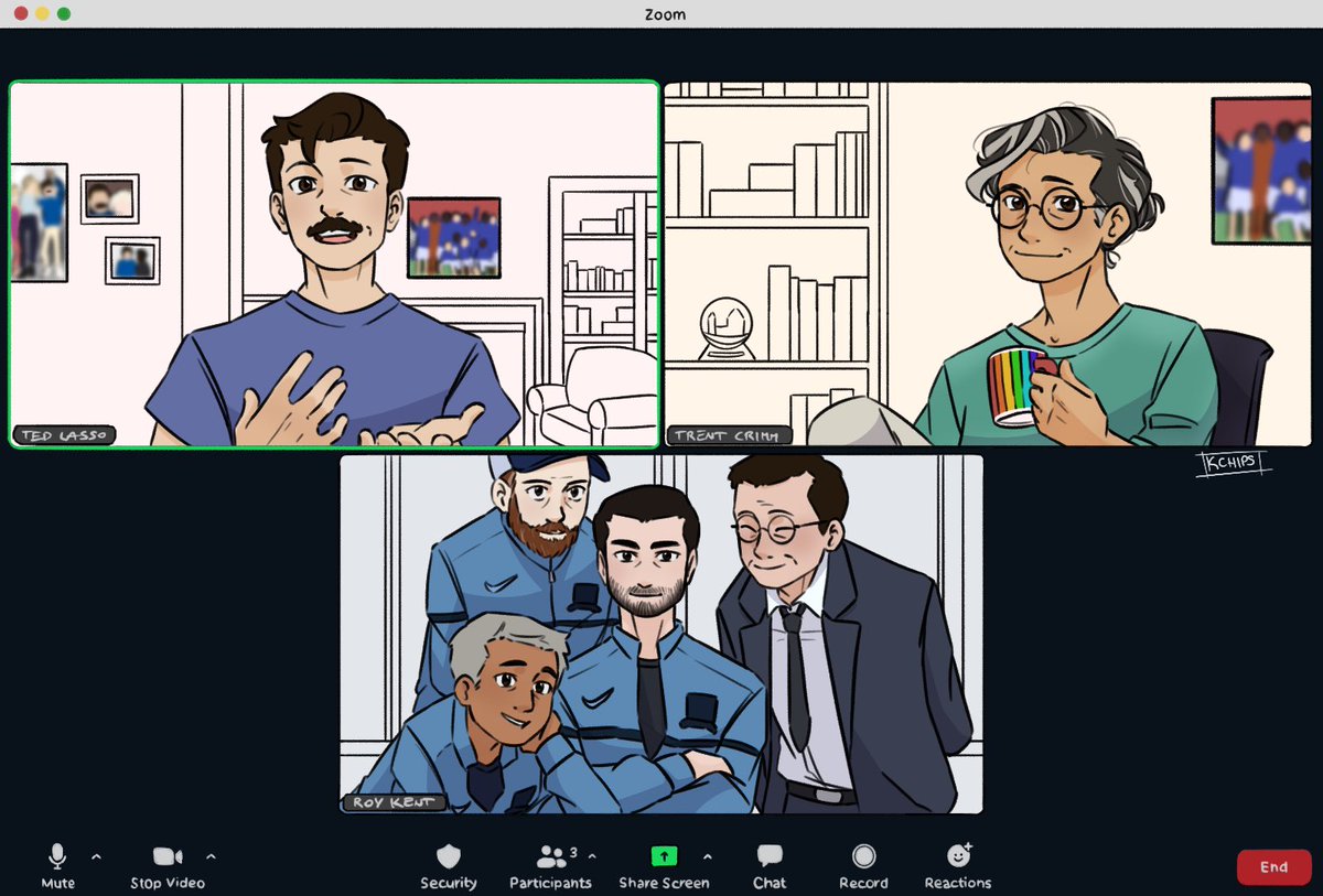 Diamond Dogs video chat because not even the Ted Lasso finale can separate these dorks.

No I won’t finish the backgrounds 

#TedLasso #TedLassoSeason3 #tedlassospoilers