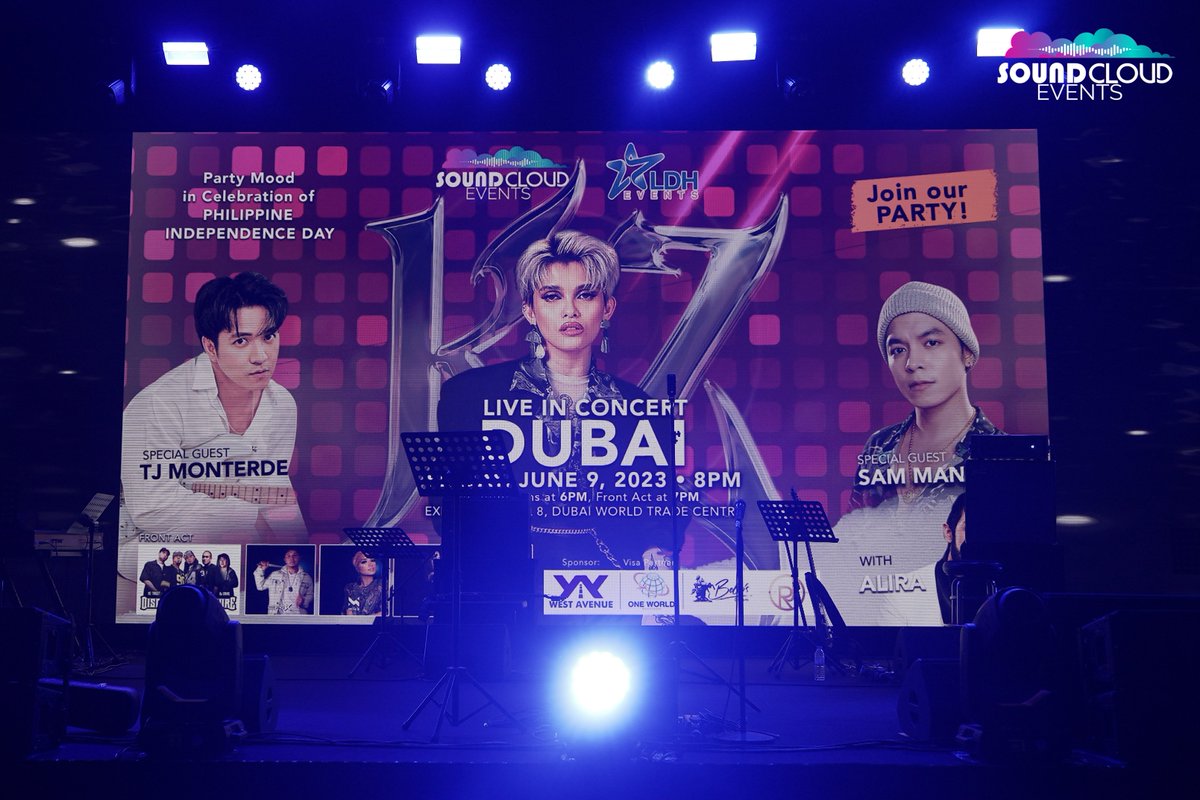 soundcloudevent's tweet photo. Concert highlights of KZ Tandingan live in Dubai last June 9, 2023 @ Dubai World Trade Center Hall 8.  

#KZTandinganliveinDubai #KZTandingan #SamMangubat #SoundCloudEvents https://t.co/MBC8k95wgG