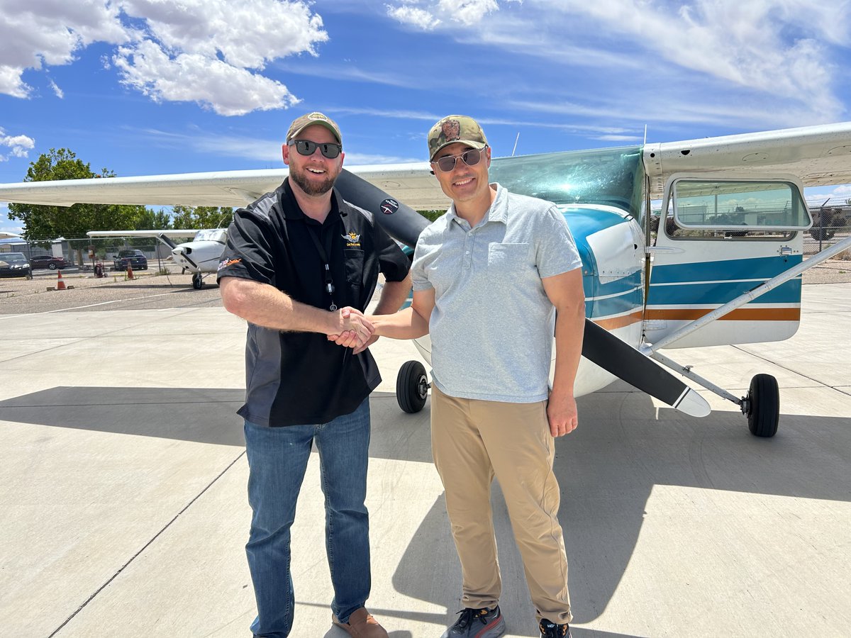Huge Congratulations to Tyler Buck on earning his Instrument fixed wing add on with us today in just TWO WEEKS! 📷 CFII David Logan
#RTAGnation #usarmy #ABQSunport #NMFlying #FlyDelSol #Checkride #Success #instrumentrated #flightschool #flighttraining #delsolaviation #fixedwing