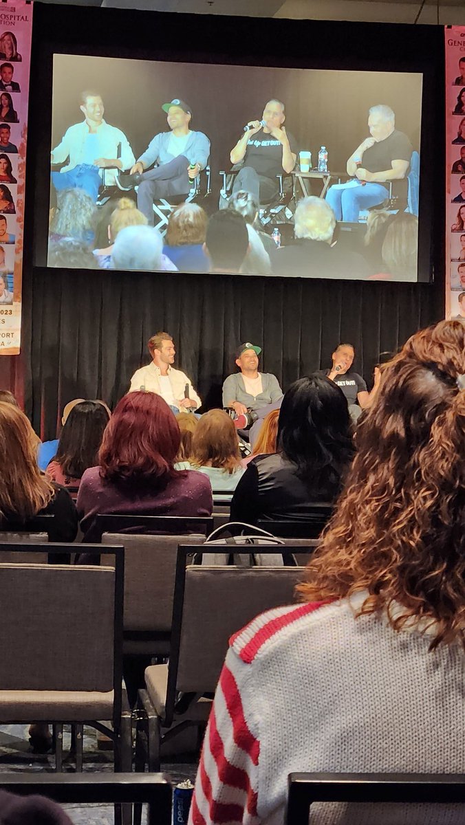twin_fangirl's tweet image. Evan, Dominic, and Maurice Benard. 🩵

#GH #GHConvention