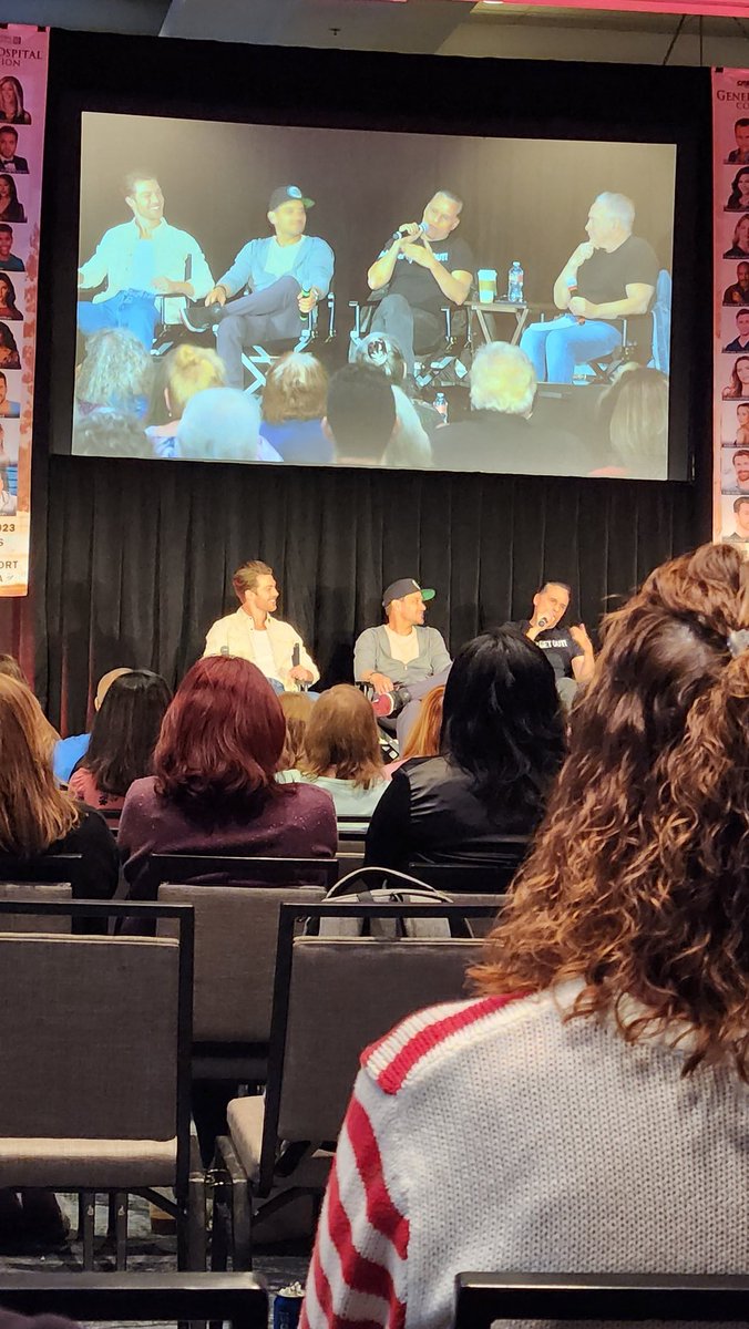 twin_fangirl's tweet image. Evan, Dominic, and Maurice Benard. 🩵

#GH #GHConvention