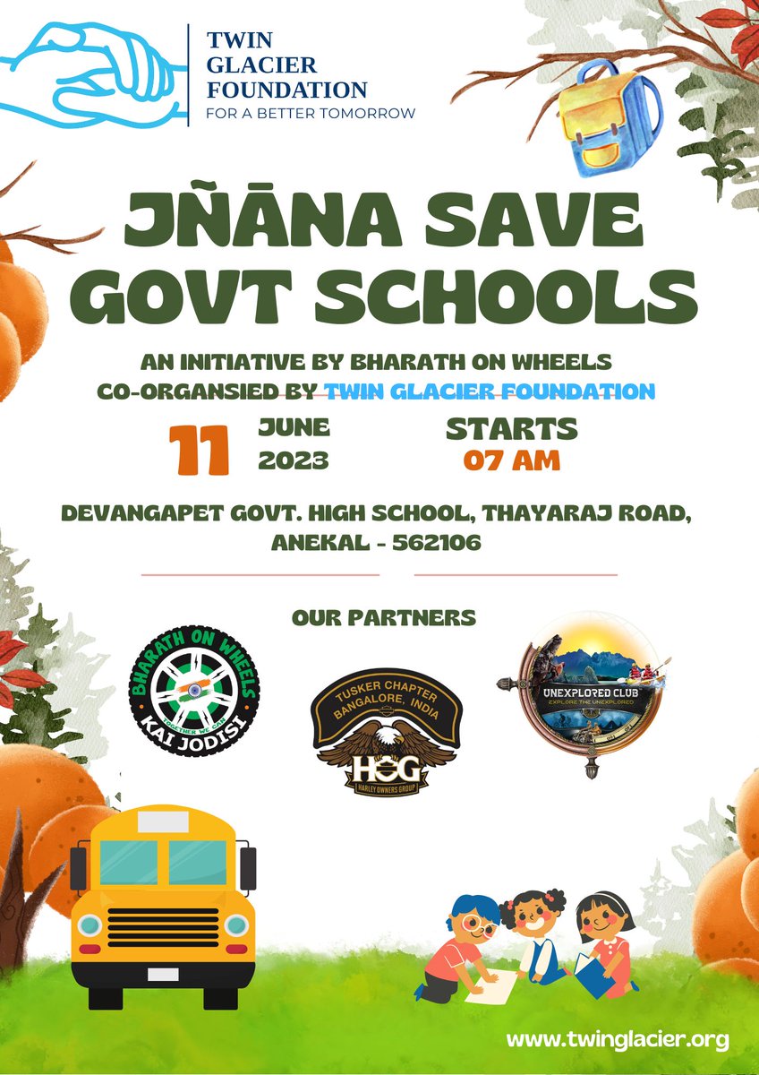 🎨 Amazing event at Devangapet Govt. School, Anekal! Thanks to Bharat on wheels, Tuskers chapter Harley Davidson team, and Unexplored club for joining us in painting the school walls with child-friendly templates. Together, we're making a difference! ❤️#tgf #SaveGovtSchools 🖌️🌟