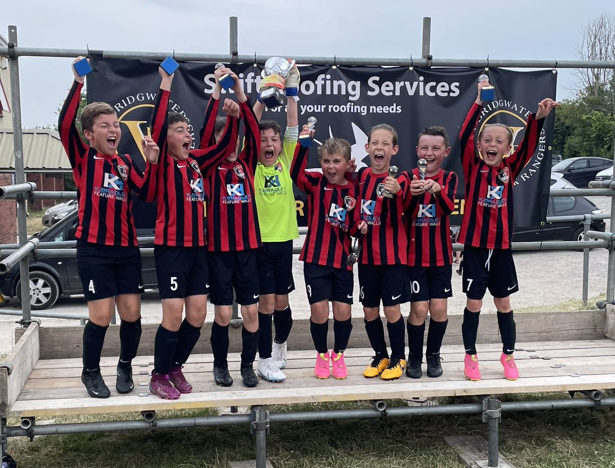 My boy loved lifting the trophy on Saturday after winning their football tournament. U9's @banwellfc #uptheban ❤️⚽️ proud of him always ⭐️🎉