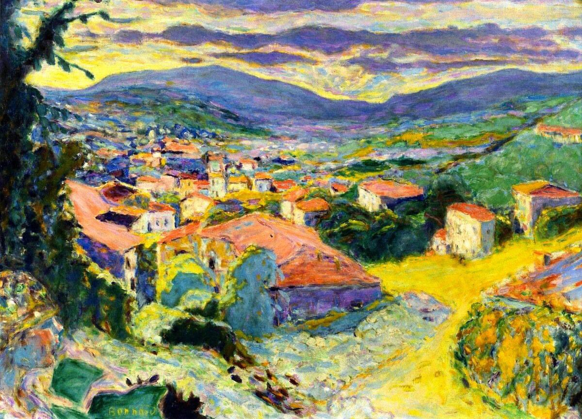 Pierre Bonnard (1867-1947) - Paysage au Cannet　1938　huile (sur toile)　collection particulière