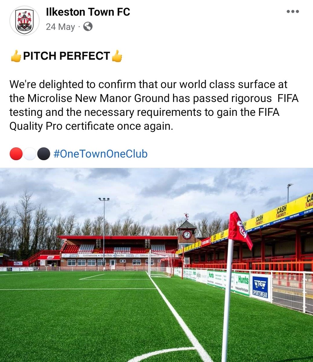 @salbre81 Actually Ilkeston have a better pitch than most NL teams 😆