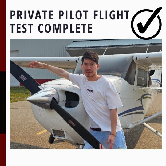 Congratulations to Qifan on passing his PPL flight test.
.
.
#flighttestpassed #flighttraining #learntofly #flighttest #congrats #privatepilot #cessna172 #efc1927 #efcclub1