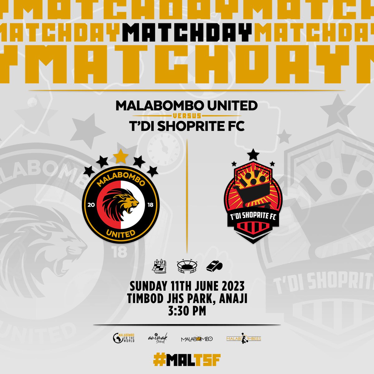 malabombo_utd's tweet photo. MATCHDAY
@malabombo_utd vs T'di ShopRite FC

Come on Lads!!! https://t.co/i1dwJ3OPTE