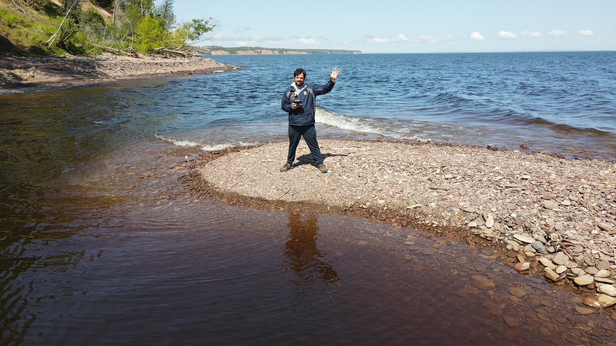 Garret M. Ellison on Twitter "Hello from the westernmost point in Michigan, a rocky spit at the