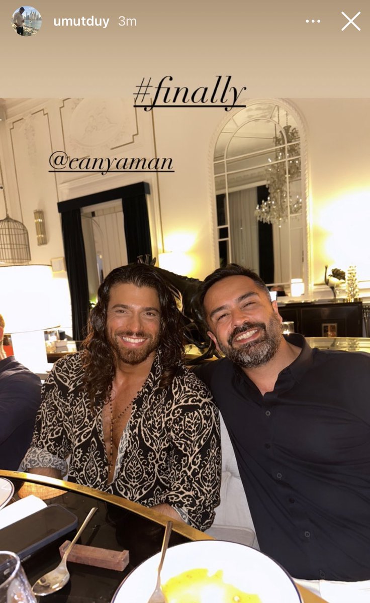 Umut Duygu  IG Story - Finally with #CanYaman