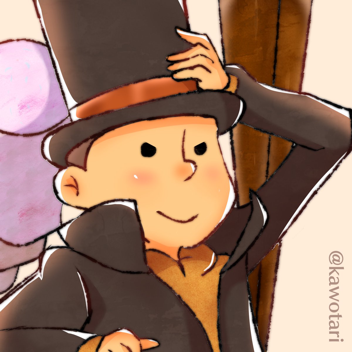 Layton redraw collab with @jade_spidy !!
(her Luke will be in the replies👇)

[#professorlayton]