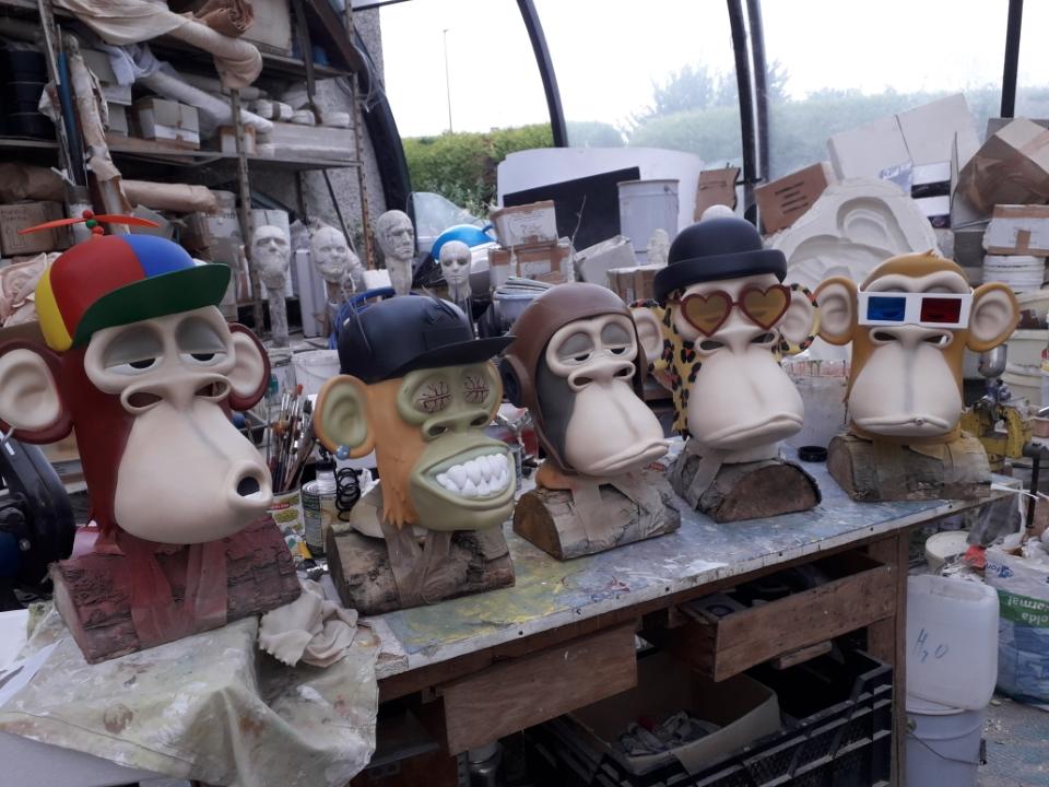 Masks ready to ship ! <a href="/BoredApeYC/">Bored Ape Yacht Club 🍌</a> #masks #apefest
