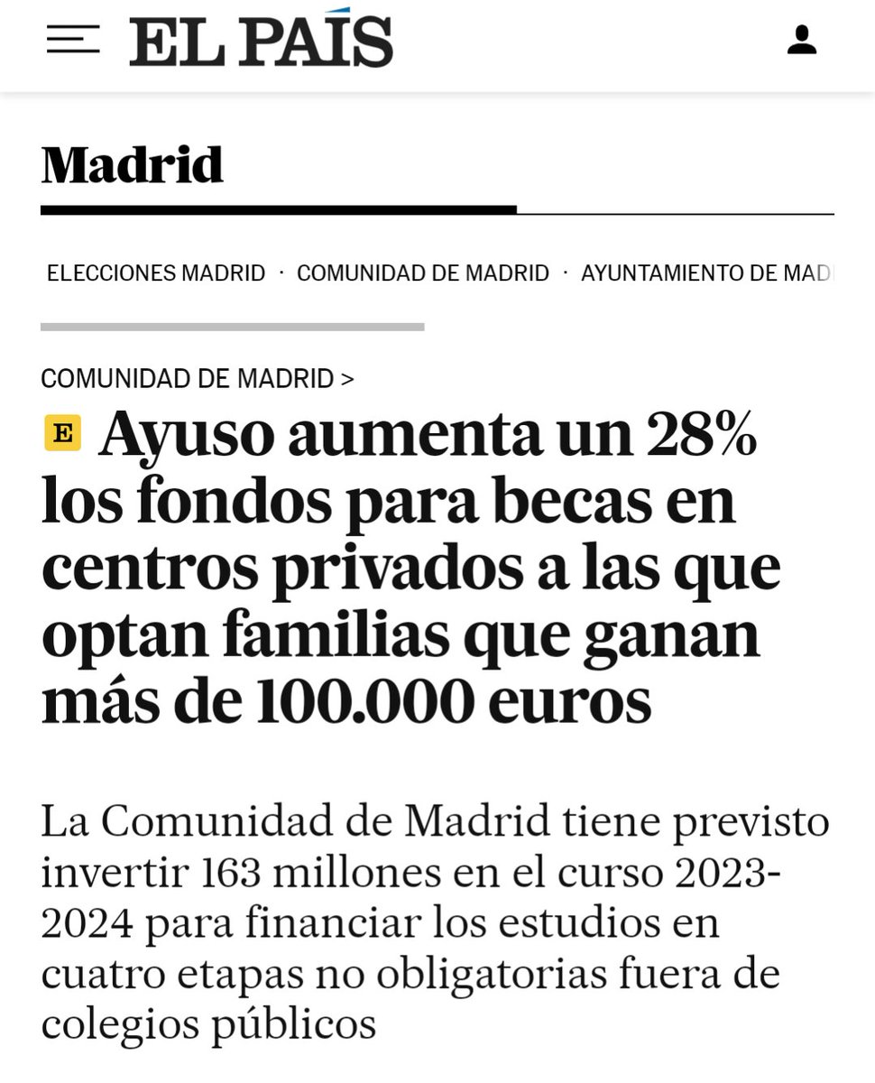 ConfapaMadrid's tweet photo. Te dicen que no te suben los impuestos, y les votas.

Pero:

⬆️Te suben el comedor escolar.
⬆️Te suben el transporte público.
💶Te empujan a la sanidad privada.
💶Fomentan la educación concertada y privada.

Y, al final, lo pagas. https://t.co/sNt8Xiornp