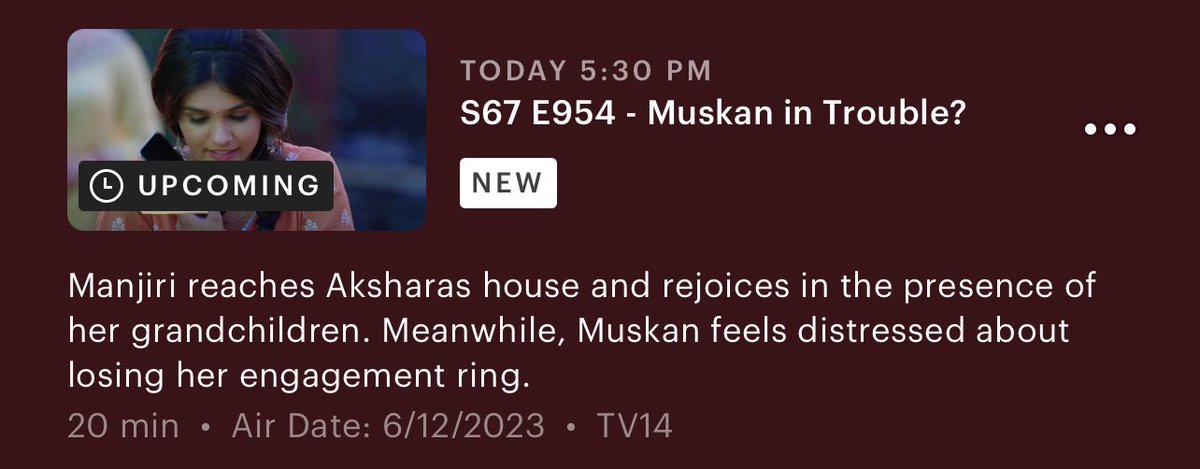 Synopsis of tomorrow episode 

MJ coming to akshara's house & she reached her grandson abhir & mus is in trouble because she lose her engagement ring

PS : MJ will manipulate indirectly Abhinav feeling for leave ak & abhir because I feel the precap is ak dream #yrkkh
