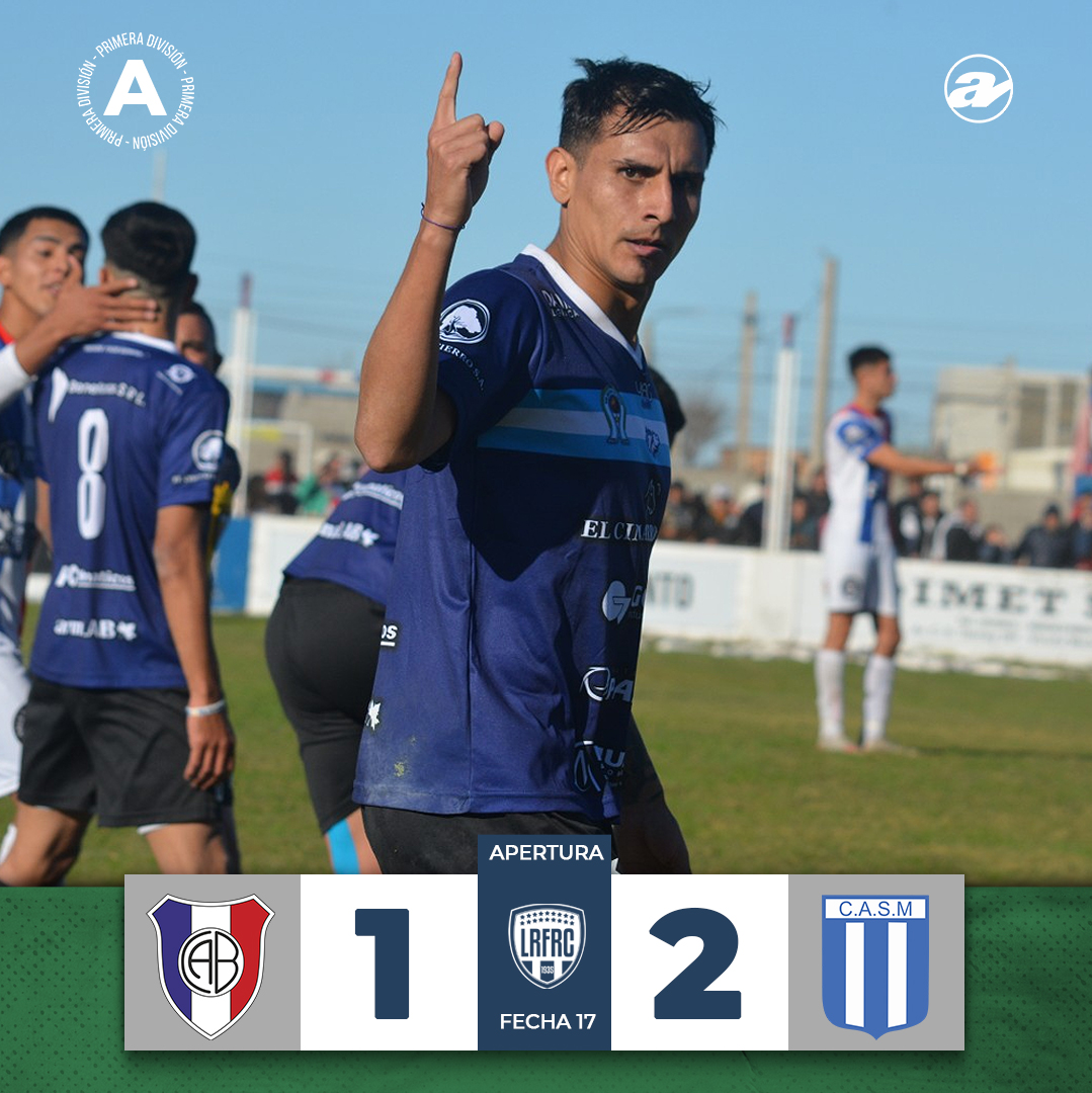 #Futbol #LRFRC Fecha 17: <a href="/sanmartindemack/">Club Atletico San Martin</a> dio un paso gigante. El “patriota” derrotó 2-1 a Belgrano en el convocante clásico mackennense y acaricia el título del Torneo Apertura.
Leandro Céliz cumplió con la ley del ex y facturó por duplicado. Roberto Lucero marcó para el local.