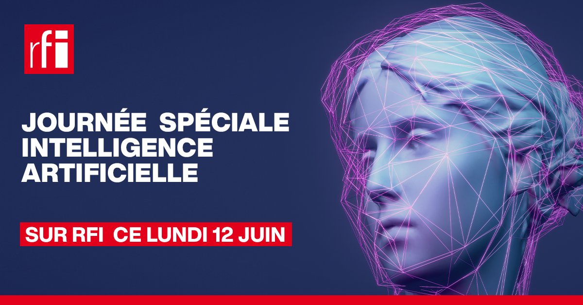 RFI's tweet photo. 🔴📻 Pour commencer cette journée spéciale
Édition spéciale #RFImatin #IA : menace ou progrès ?
🕕 De 5h10-6h TU (7h10-8h Paris) présentée par A. Pontus
► L’IA, bouleversement du quotidien - L’IA ? comme outil de puissance
Nos invités :
►Luc Julia co-inventeur de Siri et directeur scientifique de Renault
►Raphaël Doan historien, auteur de l’uchronie écrite à l'aide de Chat GPT 3 Si Rome n’avait pas chuté (éd. Passés / Composés, 2023)
►Aurélie Jean, docteure en sciences, entrepreneure et spécialiste en science algorithmique, autrice de «résistance 2050» co-écrit avec Amanda Sthers (éditions de l’Observatoire)
►L’invité du matin (6h20 TU) recevra Volker Türk, Haut-Commissaire de l’ONU aux droits de l’Homme.
►L'invité Afrique : Paulin Melatagia, chercheur en informatique à l’université de Yaoundé.
🎧 Soyez à l’écoute !
