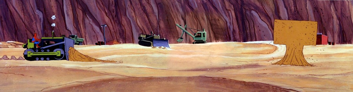 Spider_Man_1967's tweet image. In a bold move, Spider-Man uses a bulldozer against the Sandman who retaliates by obliterating the bulldozer, leaving Spider-Man incapacitated and unconscious. The stakes have been raised!

#spiderman #spiderman67 #animationhistory
