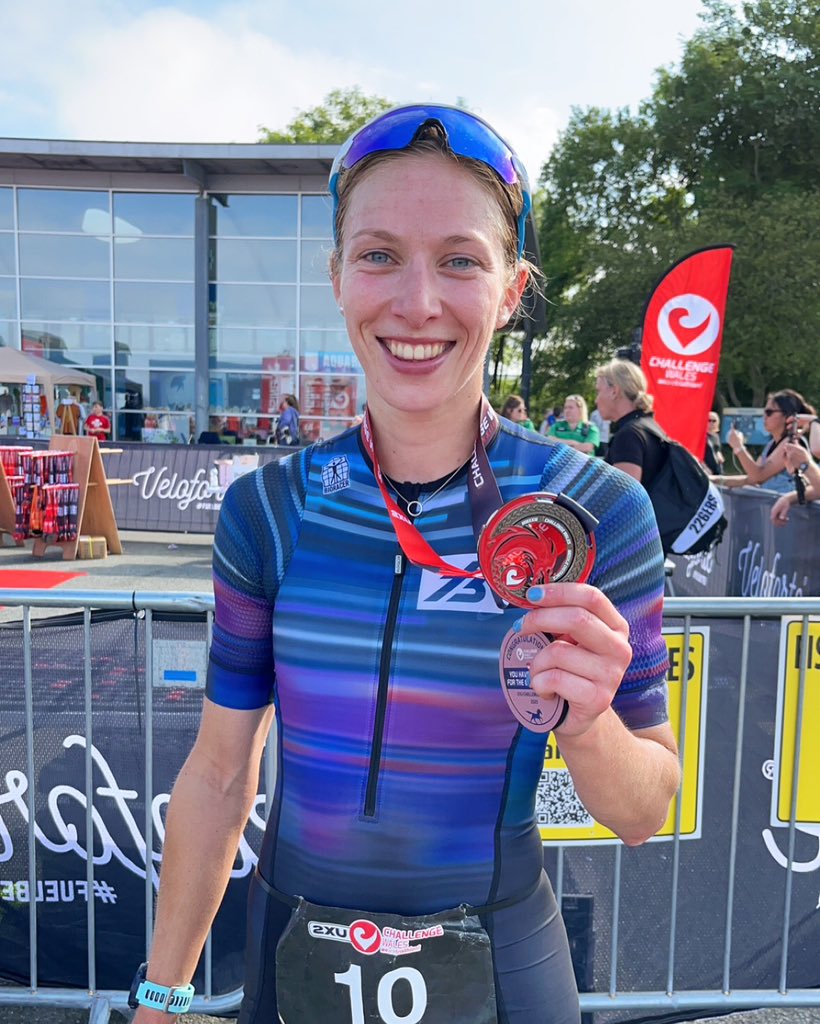 Chuffed with 🥈 today and my first pro podium @ChallengeFamily Wales 🤩