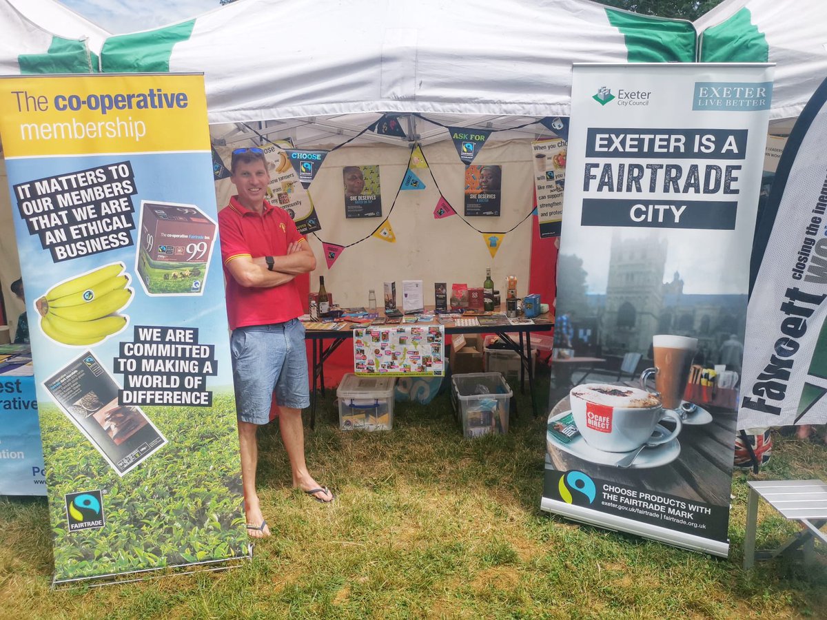 It was a fantastic weekend at the @ExeRespect festival. Loads of great conversations about @FairtradeUK and how it’s a core value here in Exeter. #Exeter #CouncillorLife