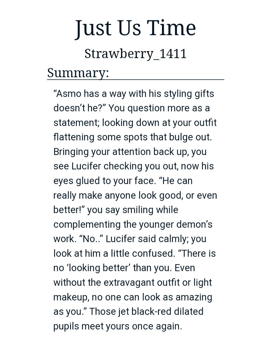 luciferbdcollab's tweet photo. Artist and Writer: @Mrs_Aone | Strawberry_1411 (AO3) 

Prompt: Domestic fluff, taking Lucifer out, and a factory tour ;p

Read here: https://t.co/dbPGplS15J

#luciferbirthdaycollab2023 #obeyme #Obeymelucifer #HappyBirthdayLucifer https://t.co/PcjlgFtt2k
