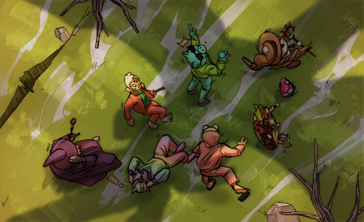 Comic done! Who can you spot? Where are they going?