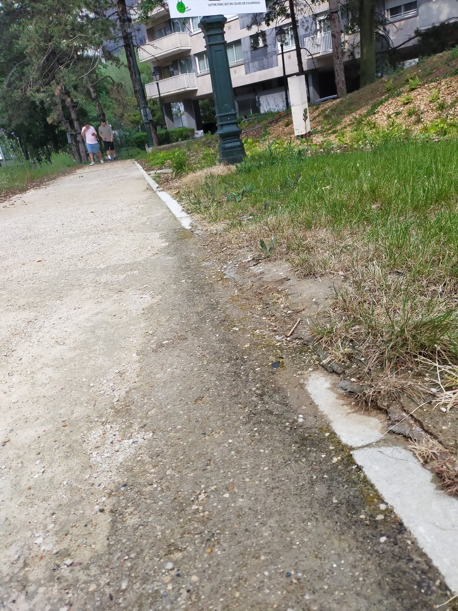 Asu_1990's tweet photo. Le revêtement des allées du parc de #LaRoseDeCherbourg côté #Boieldieu à #Puteaux n'aime pas la pluie. https://t.co/RQjCkpyBhk