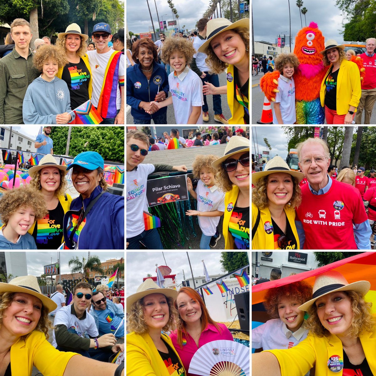 A beautiful day at #LAPride showing so much love for all in our community with @RepMaxineWaters @AsmLowenthal @_HollyJMitchell @LindseyPHorvath @BenAllenCA @metrolaalerts and @eqca!
