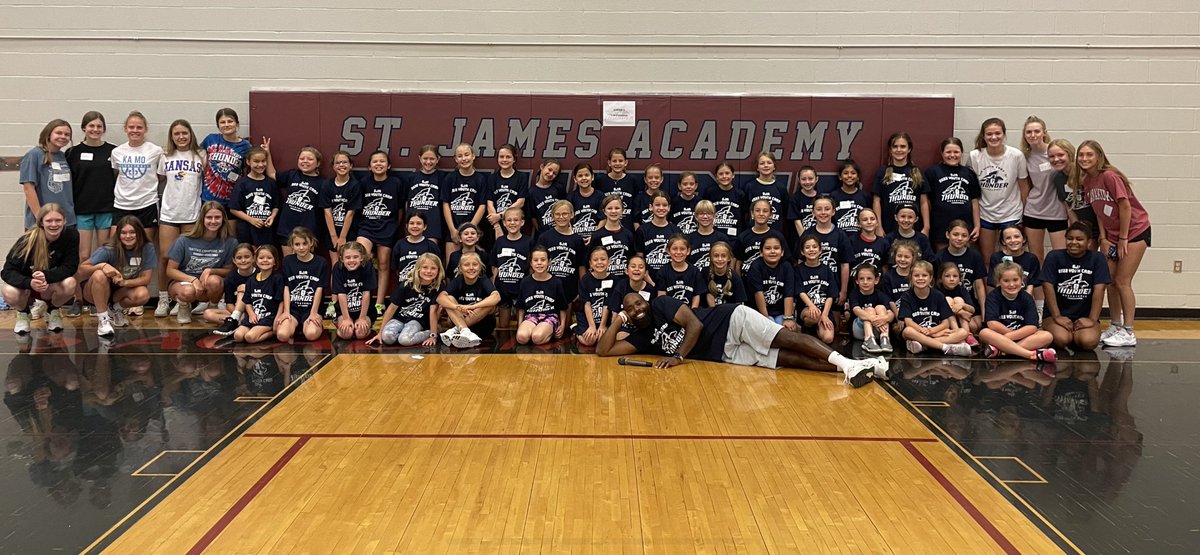 Youth camp starts tomorrow at 8 am!!! 
2nd-5th grade is 8-10 am. 6-8th is 10-12. Going to be an incredible time! 
We can’t wait!!! 
#standardofexcellence @SJA_Gameday
