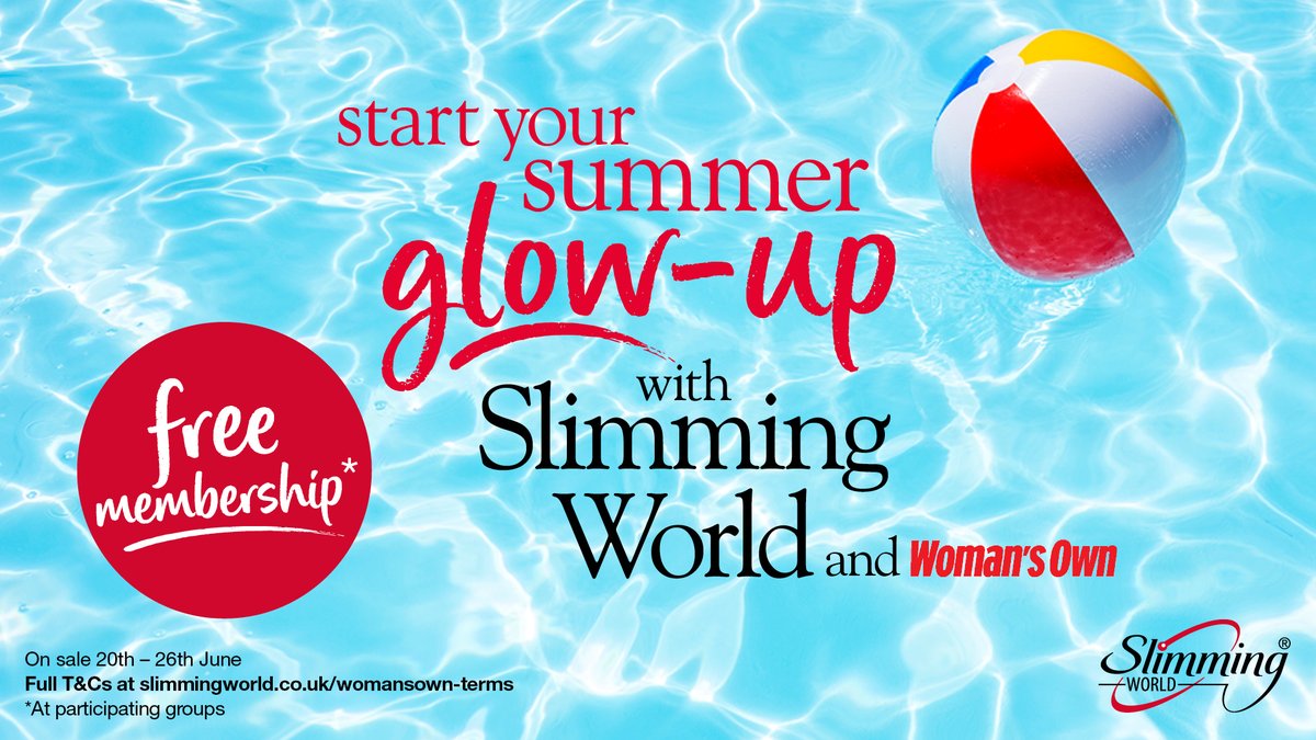 Pick up a copy of Woman’s Own Magazine this week and receive FREE membership at my Slimming World group  ❤!