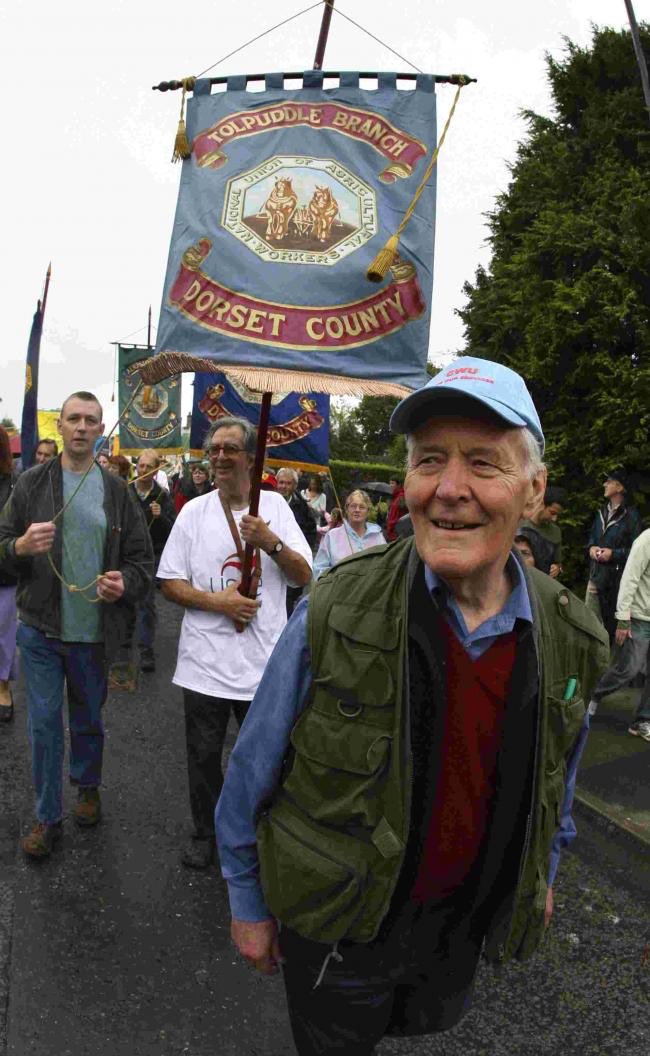 bennism2023's tweet photo. “I think #Tolpuddle is one of the great events in the labour movement. It reminds us of the roots of our own faith, people who are prepared to sacrifice everything to build trade unions, which are fundamental to our survival today.” - Tony Benn. Details : https://t.co/PG5DT1jxqB https://t.co/ThyNn6E4kt